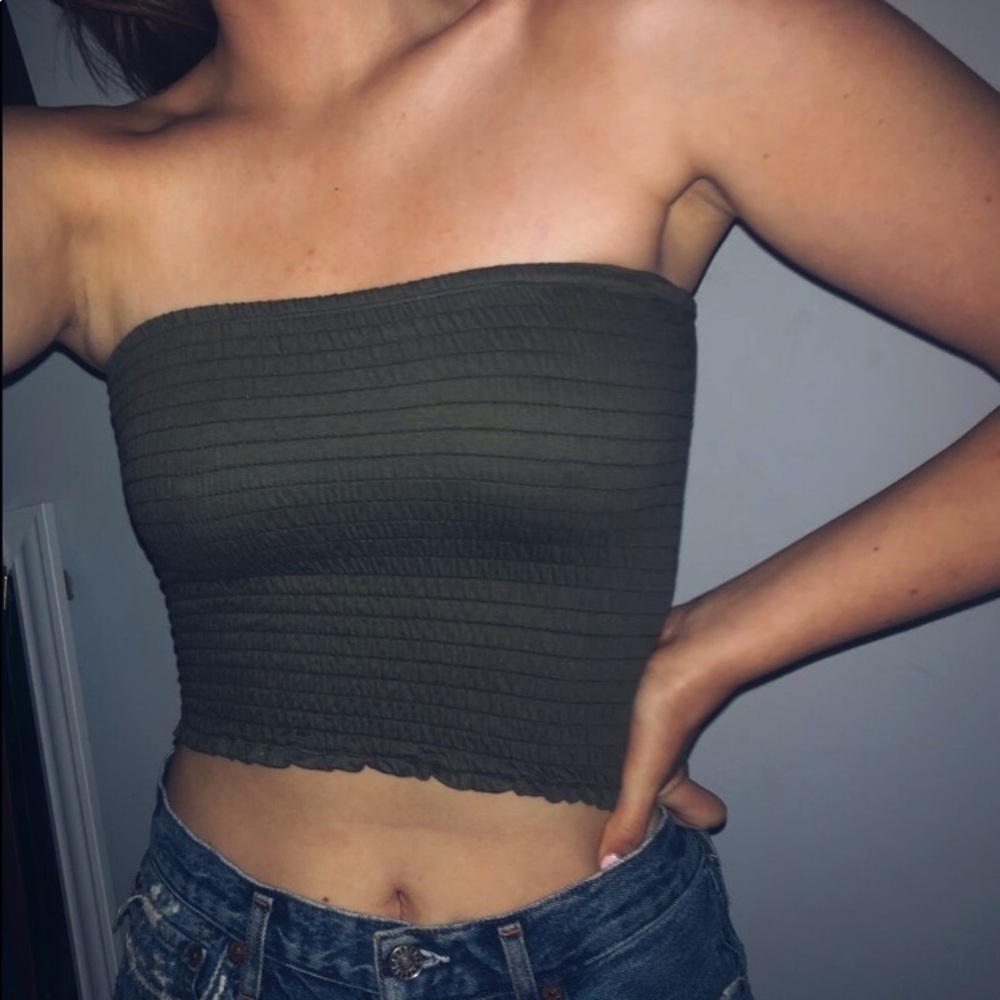 Green tube top